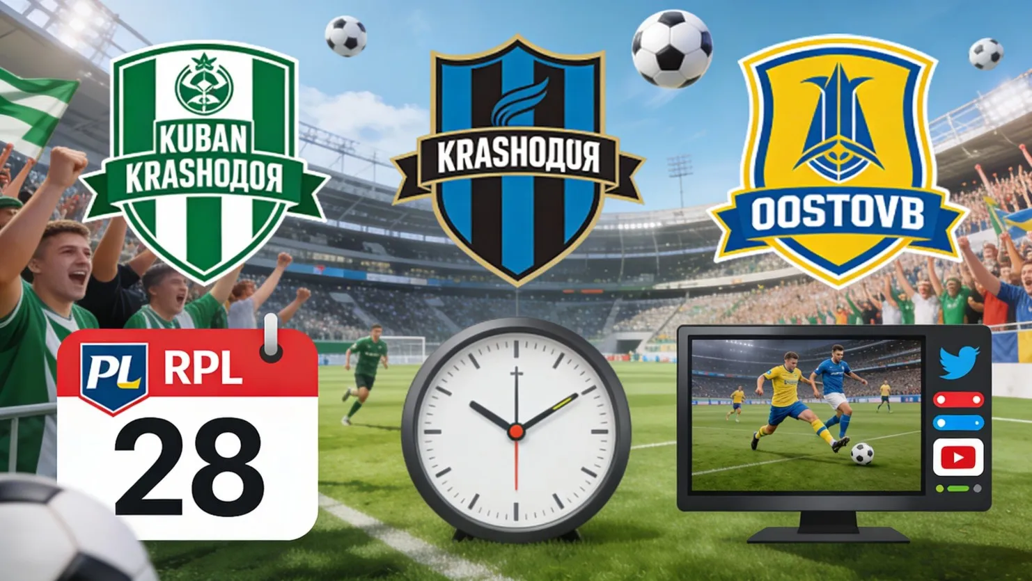 Анонс матча ФК Краснодар — Ростов в РПЛ 28 февраля 2026 года: дата, время начала, стадион, трансляция и превью встречи.